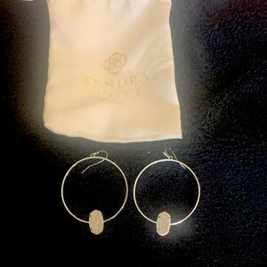 Kendra Scott Silver Hoop Earrings